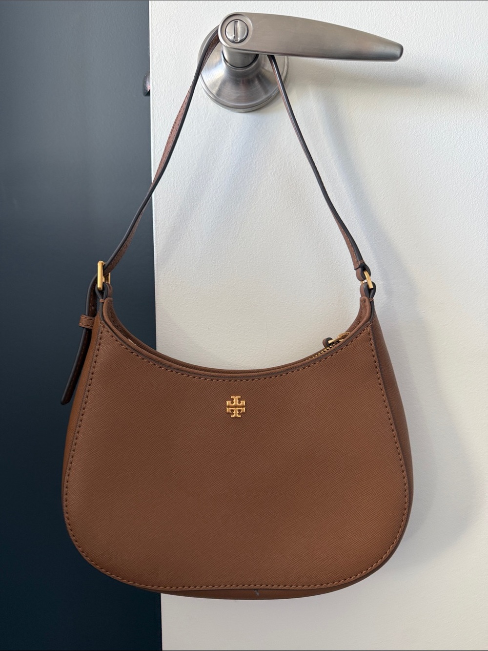 Tory Burch Brown Leather Shoulder Bag